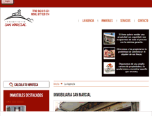 Tablet Screenshot of inmobiliariasanmarcial.com